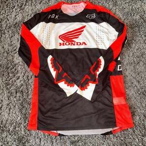 Fox Racing Honda Flexair Motocross Jersey Red White Black Men's Size L